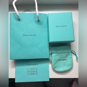 Tiffany & Co. Blue Bag and Cloth Set